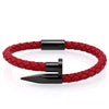 Luxury Braided Leather Nail Bracelet - Zodeys
