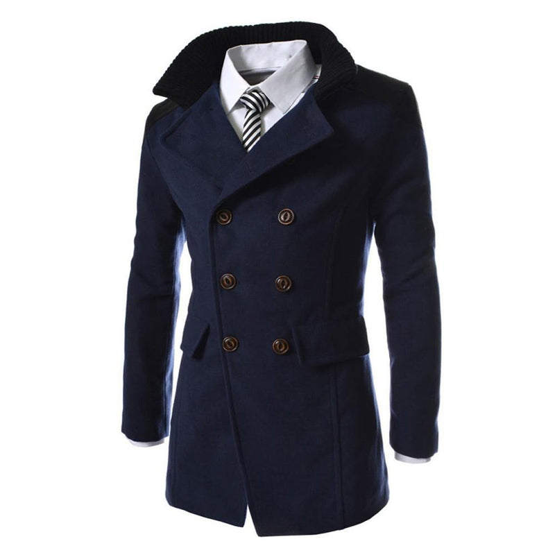 Men's Winter Long Trench Overcoat - Zodeys