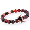 Whiz Kidd Banded Sardonyx Agate Beaded Bracelet - Zodeys