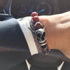 Whiz Kidd Banded Sardonyx Agate Beaded Bracelet - Zodeys