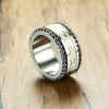 Rotatable Silver Mantra Ring