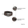 Layered Nubuck Leather Wrap Bracelet - Zodeys