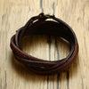 Layered Nubuck Leather Wrap Bracelet - Zodeys