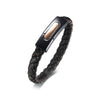 Constantino Braided Leather Magnetic Bracelet - Zodeys