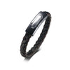Constantino Braided Leather Magnetic Bracelet - Zodeys