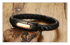 Constantino Braided Leather Magnetic Bracelet - Zodeys
