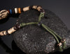 Fish Bone & Porcelain Beads Braided Leather Bracelet - Zodeys