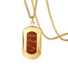 Kingpin Serpentine Leopardwood Gold Pendant Necklace - Zodeys