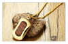 Kingpin Serpentine Leopardwood Gold Pendant Necklace - Zodeys