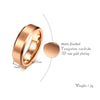 Matte Finished Rose Gold Tungsten Carbide Band - Zodeys