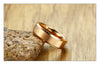 Matte Finished Rose Gold Tungsten Carbide Band - Zodeys
