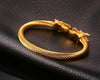 Golden Siamese Dragons Twisted Chain Bangle - Zodeys