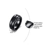 Pitch Black High Polished Stainless Steel Ring - Zodeys
