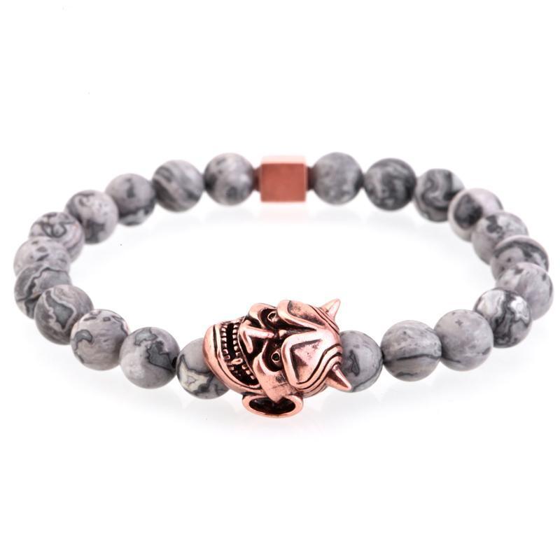 Zaster Grey Jasper Stone Vida Bracelet - Zodeys