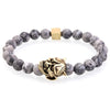 Zaster Grey Jasper Stone Vida Bracelet - Zodeys