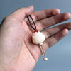 Lucky Fish & Lotus Flower Bodhi Seed Necklace - Zodeys