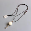 Lucky Fish & Lotus Flower Bodhi Seed Necklace - Zodeys