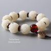 Hand-Carved Bodhi Seeds Tagua Nut Lucky Fish Bracelet - Zodeys
