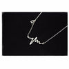 EKG Heart Beat Rose Gold Necklace - Zodeys