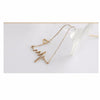 EKG Heart Beat Rose Gold Necklace - Zodeys