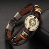 Oroskópio Leather Rope Zodiac Bracelet - Zodeys