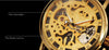 Hand Wind Ultra Thin Leather Skeleton Watch - Zodeys
