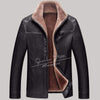Men's Thick Winter Leather Suede Jacket - Zodeys
