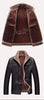 Men's Thick Winter Leather Suede Jacket - Zodeys