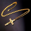 Zircon Jesus Piece Cross Necklace - Zodeys