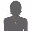 Zircon Jesus Piece Cross Necklace - Zodeys