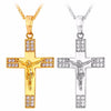 Zircon Jesus Piece Cross Necklace - Zodeys