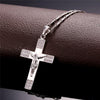 Zircon Jesus Piece Cross Necklace - Zodeys