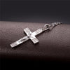 Zircon Jesus Piece Cross Necklace - Zodeys