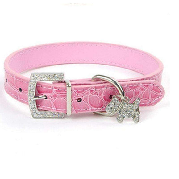 Crystal Pendant Dog Buckle Collar - Zodeys