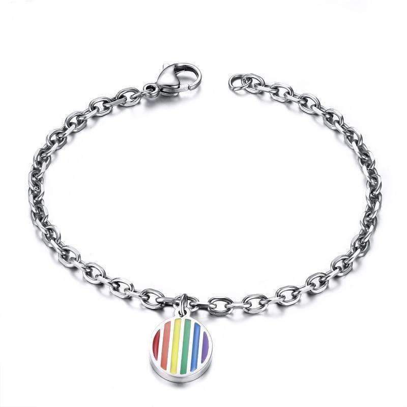 Rainbow Charm Pride Bracelet - Zodeys