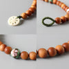 Wood Mala & Chinese Cloisonne Bracelet - Zodeys