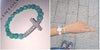 Micro Paved Beaded Cross Bracelet - Zodeys