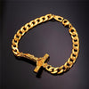 Cuban Link Jesus Crucifix Bracelet - Zodeys