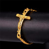Cuban Link Jesus Crucifix Bracelet - Zodeys