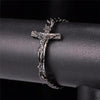 Cuban Link Jesus Crucifix Bracelet - Zodeys