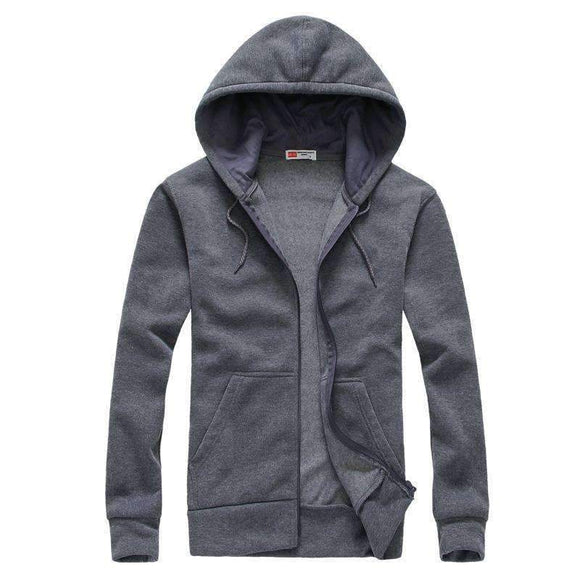 Long Sleeve Casual Zip-Up Hoodie - Zodeys