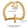 Cuban Link Jesus Crucifix Bracelet - Zodeys