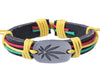 Ganja Style Leather Bracelet - Zodeys