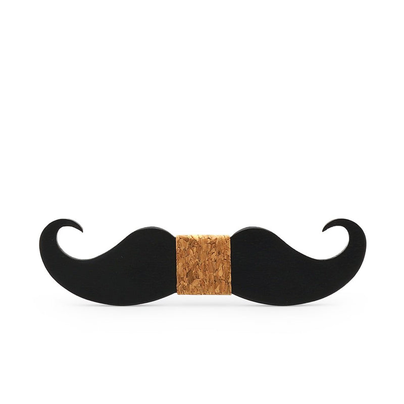 Handmade Mustache Wooden Bow Tie - Zodeys